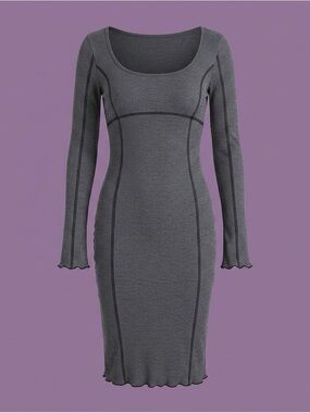 Dolls Kill x Darker Wavs - Warp Thermal Midi Dress